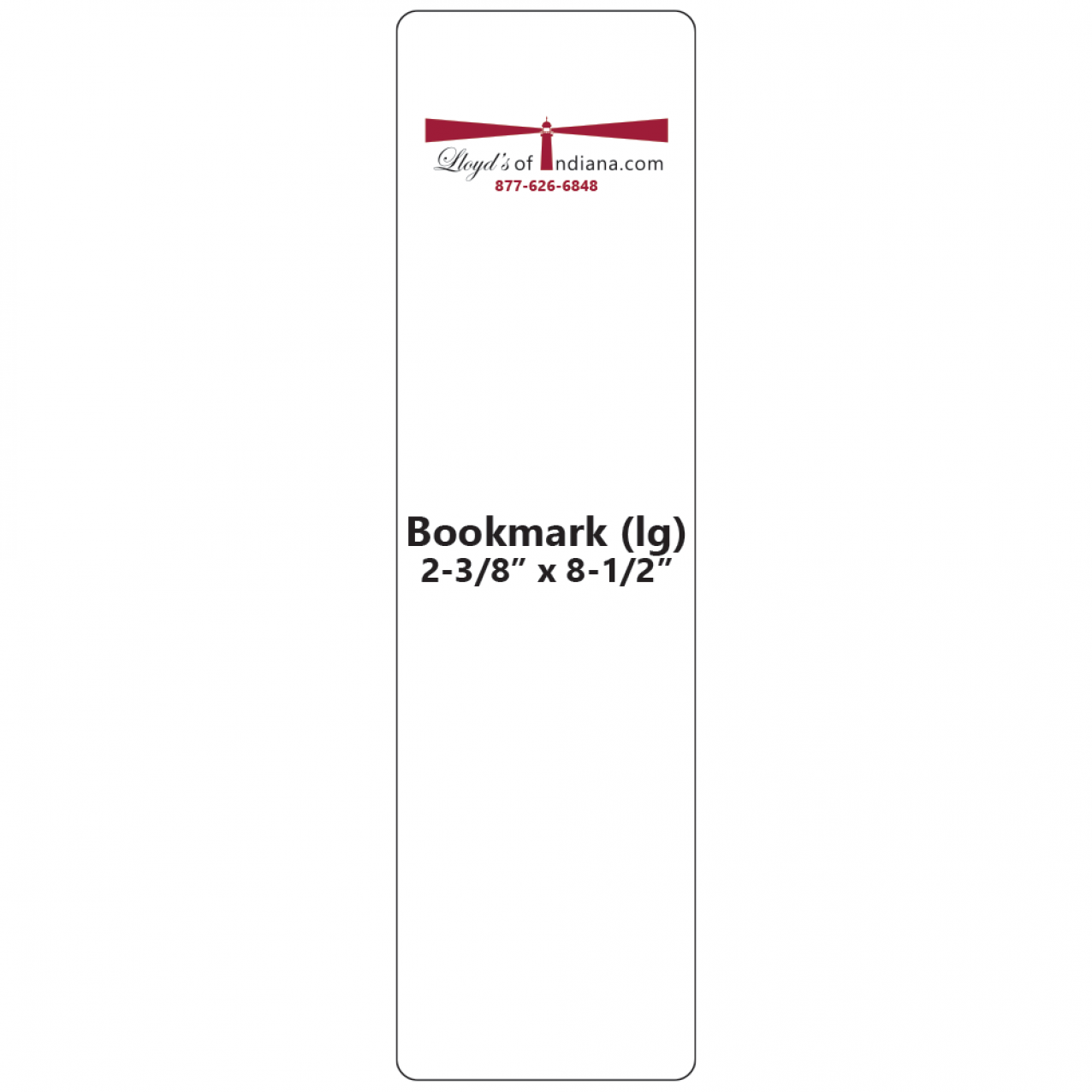 Laminating Pouches, Bookmark, Large (2 3/8" x 8 1/2") 5mil 500pcs