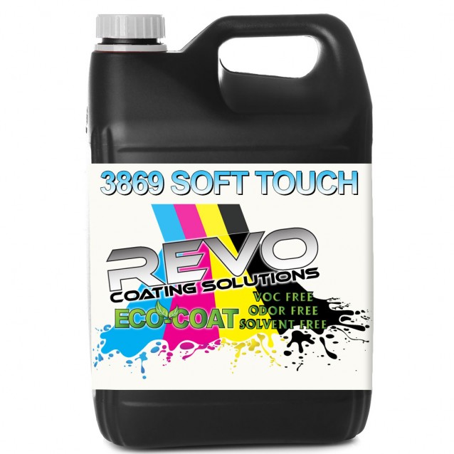 REVO ECO-Coat 3869 Soft Touch UV Curable Coating for Digital Print - 1 Gallon REVO ECO-Coat 3869 Soft Touch UV Curable Coating for Digital Print - 1 Gallon