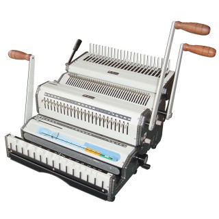 Akiles DuoMac-C21 Heavy Duty 2-in-1 Combo Binding Machine (Comb and 2:1 Pitch Wire) Akiles DuoMac-C21 Heavy Duty 2-in-1 Combo Binding Machine (Comb and 2:1 Pitch Wire)