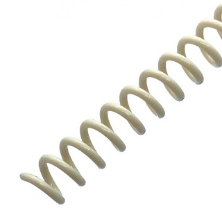 Plastic Coil Binding Supply, Cream (4:1 Pitch) Plastic Coil Binding Supply, Cream (4:1 Pitch)