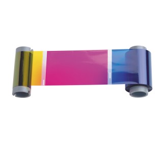 Fargo 86212 DTC YMCFKO Full Color Ribbon with Two Resin Black, Fluorescing and Clear Overlay Panel (DTC550) Fargo 86212 DTC YMCFKO Full Color Ribbon with Two Resin Black, Fluorescing and Clear Overlay Panel (DTC550)