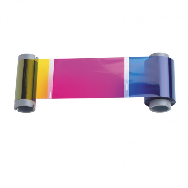 Fargo 86212 DTC YMCFKO Full Color Ribbon with Two Resin Black, Fluorescing and Clear Overlay Panel (DTC550)HID Fargo86212 Fargo