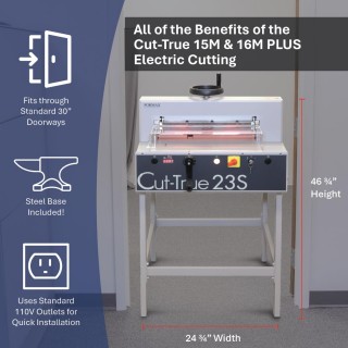 Cut-True 23S Semi-Automatic Electric 17" Paper Cutter Cut-True 23S Semi-Automatic Electric 17" Paper Cutter