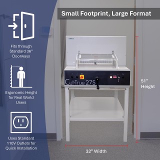 Cut-True 27S Semi-Automatic Electric Paper Cutter Cut-True 27S Semi-Automatic Electric Paper Cutter