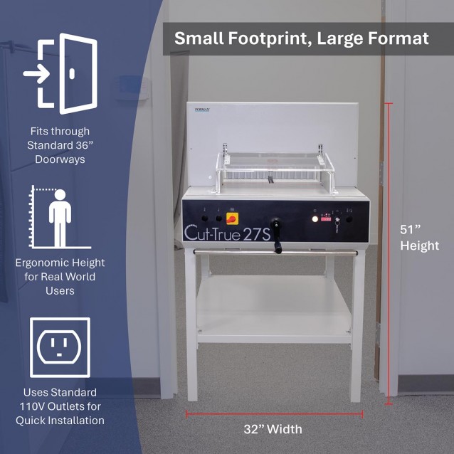 Cut-True 27S Semi-Automatic Electric Paper CutterFormaxFD27S