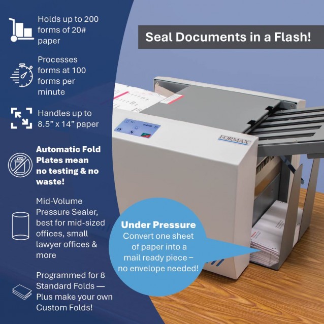 Formax AutoSeal FD 1606 Mid-Volume Tabletop Pressure Sealer