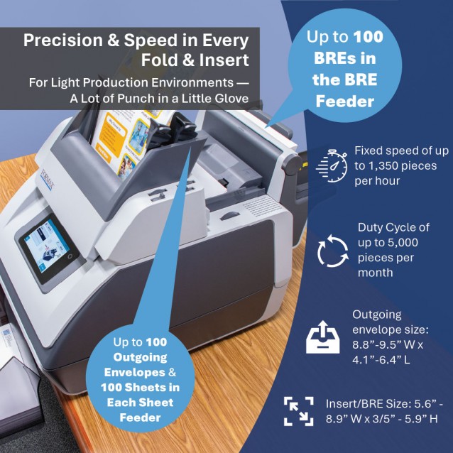 Formax FD 6104 Envelope Stuffing MachineFormaxFD6104The FD 6104 inserter offers the latest technology in entry-level tabletop inserters, making it possible for any size company to enjoy the benefits of automated folding and inserting. Formax FD 6104 Envelope Stuffing MachineFormaxFD6104