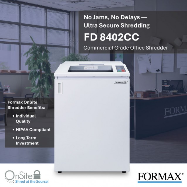 FORMAX® FD 8402CC Cross-Cut Office Paper Shredder (P-4)FormaxFD8402CC
