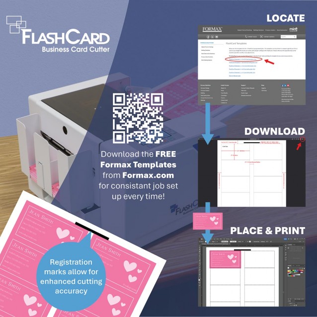 Formax FlashCard Tabletop Business Card CutterFormaxFlashCardVersatile Business Card CutterThe Formax® FlashCard Business Card Cutter is a high-quality, economical solution for short-run production of full-bleed business cards postcards, photos, and more. Formax FlashCard Tabletop Business Card CutterFormaxFlashCard