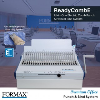 Formax ReadyCombE Electric Comb Punch and Binding Machine