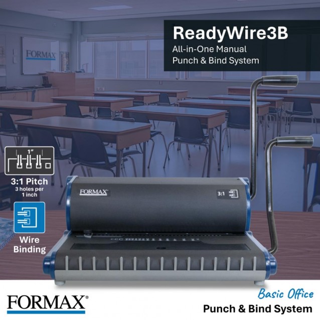 Formax ReadyWire3B Manual 3:1 Pitch Punching and Binding Machine