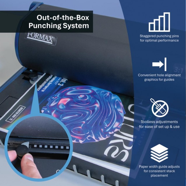 Formax ReadyWire2B Manual 2:1 Pitch Punching and Binding Machine