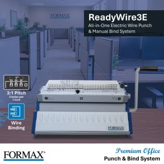 Formax ReadyWire3E Electric 3:1 Pitch Punching and Binding Machine
