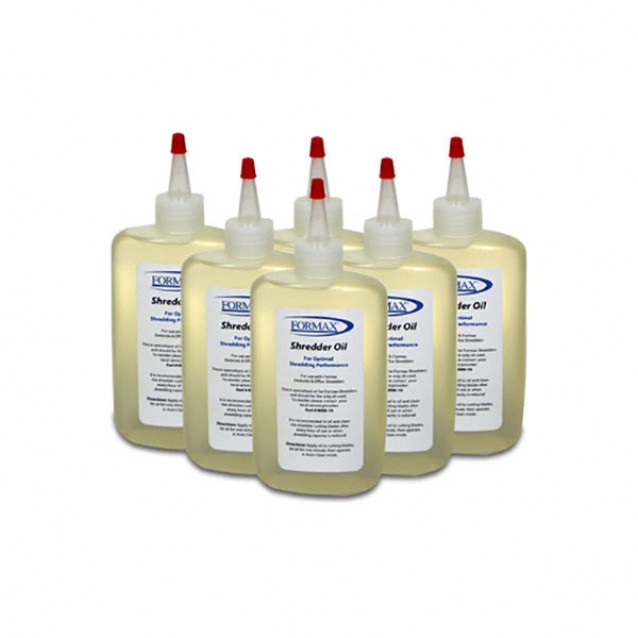 Formax Shredder Oil for Commercial Shredders (6 x 8oz bottles) 8000-10