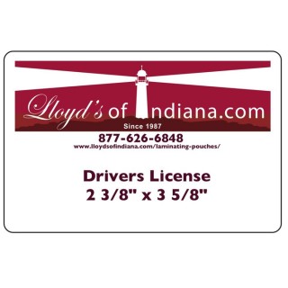 Laminating Pouches, Drivers License (2 3/8" x 3 5/8") 500 pcs Laminating Pouches, Drivers License (2 3/8" x 3 5/8") 500 pcs