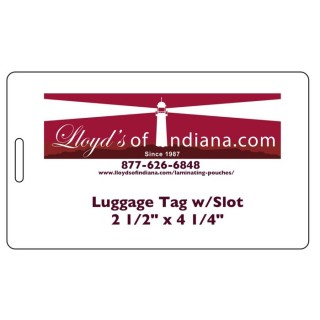 Laminating Pouches, Luggage Tag with Slot (2 1/2" x 4 1/4") 500 pcs