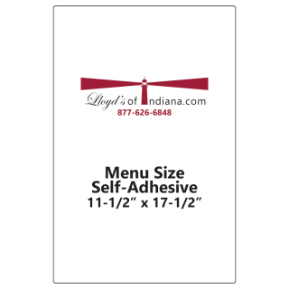 Menu Self Adhesive Laminating Pouches (11-1/2" x 17-1/2")