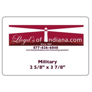 Laminating Pouches, Military Badge (2 5/8" x 3 7/8") 500 pcs