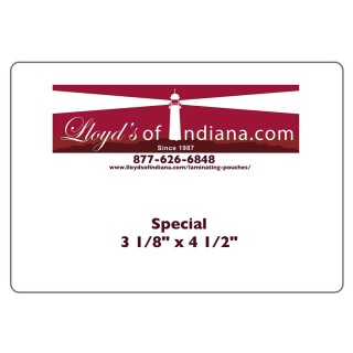 Special Size Laminating Pouches (3 1/8" x 4 1/2")