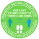 Floor Decal, Social Distancing, Choose From 5 DesignsLloyd's of IndianaFLD-SAFEDISTANCE