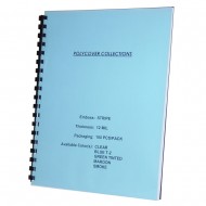 5mil Clear Binding Report Front Covers 8.5 x 11 Square Corner - 30 Piece  Sample Pack