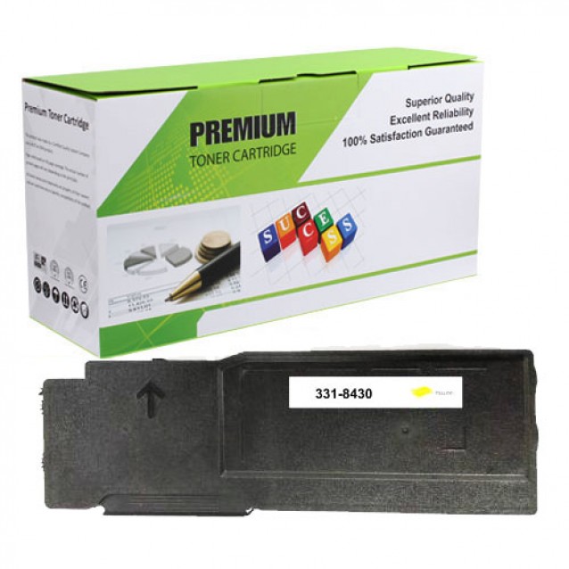 Dell 331-8430 Compatible Yellow Printer Toner Cartridge