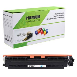 HP CF351A Compatible Cyan Printer Toner Cartridge - Reman