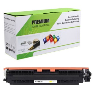 HP CF352A Compatible Yellow Printer Toner Cartridge - Reman