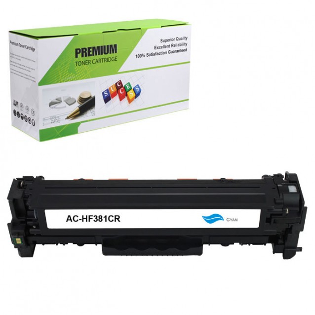 Replacement Toner Cartridge for HP CF381A - CyanREVO Toners, Inks and CoatingsAC-HF381CR