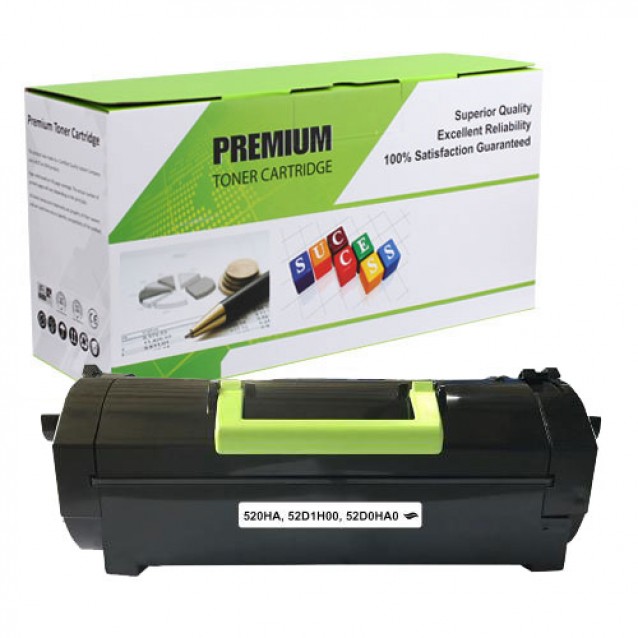 Lexmark 520HA/52D1H00/52D0HA0 Laser Toner Cartridge (Remanufactured)