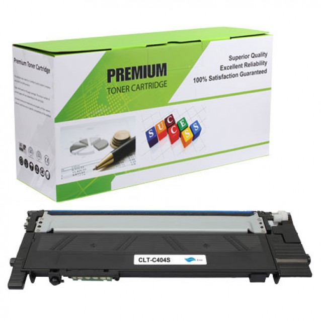 Samsung CLT-C404S Compatible Cyan Printer Toner Cartridge